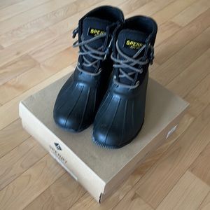 Sperry Saltwater Rubber Boots All Black